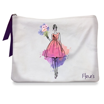 Fleur's Cotton Beauty Pouch