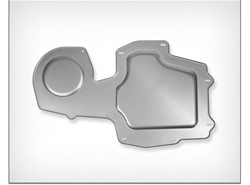 Image of 1970 - 1981 Firebird Detroit Speed Firewall A/C and Heater Delete Panel Plate, Bolt In