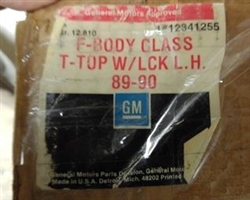 Image of 1986 - 1992 Firebird T-Top, Glass with Larger Big 3/4 Pin Style Mounting, Original GM NOS, Left Hand