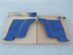 1980 - 1981 Firebird Rear Arm Rest Side Panels, Dark Blue NOS GM
