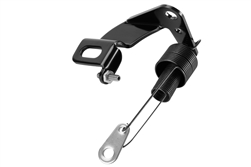 Image of Lokar Black Stainless Throttle Cable Bracket and Return Spring Kit