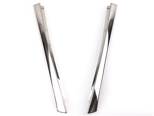 Image of 1967 - 1969 Firebird Convertible Outer Pillar Post Chrome Stainless Steel Trim Molding, Pair