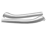 Image of 1968 - 1969 Firebird Convertible Header Panel Moldings, Satin Finish Pair