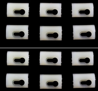 Image of 1970 - 1981 Firebird and Trans Am Top of Door Chrome Reveal Molding Clips Set, 12 Pieces