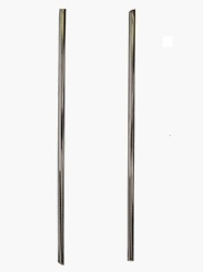 Image of 1967-1969 Roof Drip Pillar Post Chrome Moldings - Pair