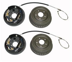 Image of 1970 - 1974 Firebird Rear Drum Brake Assemblies WITHOUT Splash Shields, LH and RH