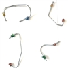 Image of 1967 - 1969 Firebird Original Style Firewall Brake Lines Set, Master Cylinder to Proportioning Valve Small Line 4 Piece Set, OE Material