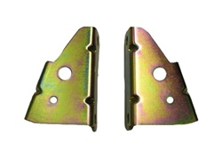 Image of 1967 - 1969 Firebird Power Brake Booster Angled Firewall Brackets, Pair in Gold