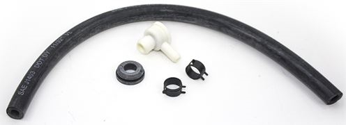 Image of 1967 - 1979 Firebird Power Brake Booster Vacuum Hose Kit with Clamps and Check Valve Set
