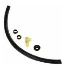 Image of 1967 - 1979 Firebird Power Brake Booster Vacuum Hose Kit with Clamps and Check Valve Set