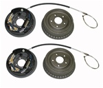1968 - 1969 Firebird Rear Brake Drum Assemblies, LH & RH