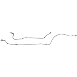 Image of 1975 - 1981 Firebird Rear Axle Brake Lines for Drum Brakes with Standard Suspension, 2 piece Set, Original Material