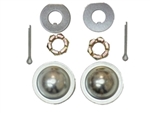 Image of 1979- 1992 Firebird Wheel Bearing Dust Cap, Spindle Nuts, Cotter Pin and Keyed Washers Set