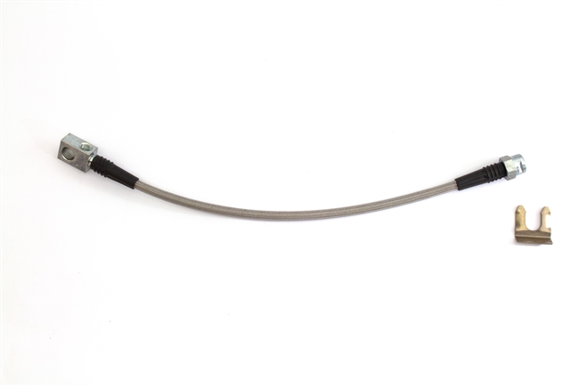 Image of 1970 - 1972 Firebird Rear End Axle Flex Brake Hose, Braided Stainless Steel