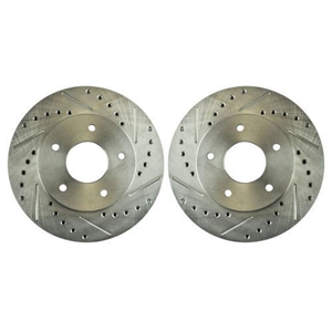 Image of 1979 - 1981 Firebird & Trans Am Rear Disc Brake Rotors, Drilled and Slotted