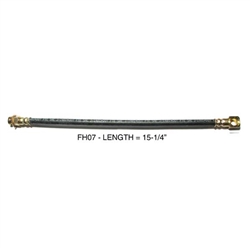 Image of 1972 - 1973 Firebird or Trans Am FRONT Disc Brake Flex Hose, Rubber Each