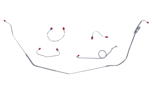 Image of 1â€‹969 Firebird Custom FRONT Brake Lines Set for MANUAL Discs