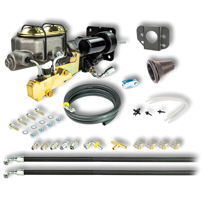 Image of 1967 - 1969 Firebird Hydraulic Brake Assist Hydro-Boost, Master Cylinder, Combination Valve Kit, Disc / Drum