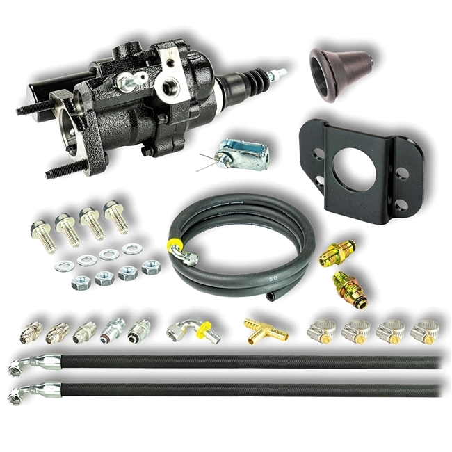 Image of 1967 - 1969 Firebird Hydraulic Brake Assist Hydro-Boost Unit, with Brackets, Fittings, and Hose Kit