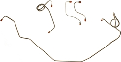 Image of 1971 - 1978 Firebird and Trans Am Front Brake Line Kit for Power Disc, Stainless Steel