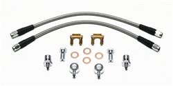 Image of Wilwood 7/16-20" Banjo Brake Flex Hoses Kit Flexline, Stainless Steel Braided