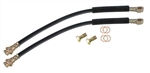 Image of 1967 - 2002 Firebird Front Disc Brake Flex Hoses Kit with Banjo Bolts and Crush Washers, 7/16 Inch