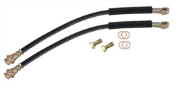 Image of 1967 - 2002 Firebird Front Disc Brake Flex Hoses Kit with Banjo Bolts and Crush Washers, 7/16 Inch