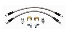 Image of Wilwood Dynalite Pro Series 3/8-24" Brake Flex Hoses Kit Flexline, Stainless Steel Braided