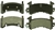 Image of 1979 - 1981 Firebird & Trans Am REAR Disc Brake Pads Set, OE Semi-Metallic