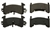 Image of 1982 - 1992 Firebird Front Disc Brake Pads Set, Single Piston w/out Performance Package, OE Semi-Metallic