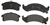 Image of 1993 Firebird Front Disc Brake Pads Set, OE Semi-Metallic