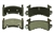 Image of 1982 - 1988 Firebird Rear Disc Brake Disc Brake Pads Set w/out Performance Package, OE Semi-Metallic