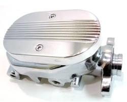 Image of 1967 - 1981 Firebird Ribbed Top CHROME Master Cylinder for Power Brakes