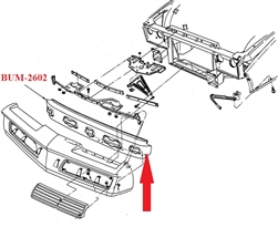 Image of 1982 Firebird Front Bumper Cover Reinforcement Impact Bar