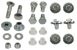 Image of 1967 - 1969 Firebird Convertible Top Bolts, Bushings and Pivot Set, Frame Mounting Hardware Set