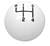 Image of 1967 - 1968 Shifter Knob Ball, White 4 Speed, 5/16 Inch Thread