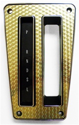 Image of 1970-1981 Console Automatic Shift Plate with Gold Insert