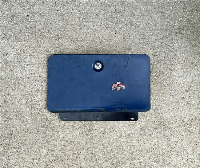 Image of 1967 - 1968 Firebird Dash Glove Box Door Assembly with Bird Emblem, Original GM Used