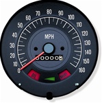 Image of 1968 Firebird Speedometer Assembly, 160 MPH