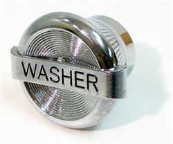 Image of 1968 Wiper Switch Chrome Knob with " WASHER " Text