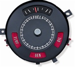 Image of 1969 Firebird Fuel Gas Gauge with Warning Lights, 6431093