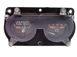 Image of 1980 - 1981 Firebird Center Dash Fuel and Volt Gauge Assembly, Used GM
