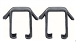 Image of 1970 - 1981 Firebird Chrome Vent Air Deflector Retaining Clips For AC Models, Fits Lower Steering Column Coverâ€‹