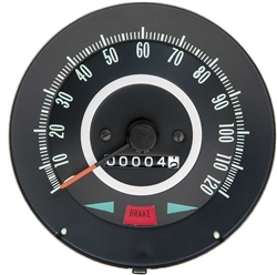 Image of 1967 Firebird 120 MPH Speedometer, With Gauges, Without Speed Warning