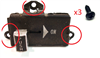 Image of 1970 - 1981Firebird Windshield Wiper Switch Mounting Screws, 3 Pieces