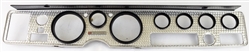 Image of 1980 - 1981 Firebird Trans Am Dash Gauge Swirl Bezel Panel With A/C and Pulse Wipers, GM Used Restored
