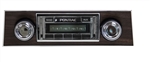 1967 - 1968 USA-230 Firebird Radio with AM/FM Stereo, Auxiliary Input, with Walnut Woodgrain Bezel