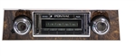 Image of 1968 USA-230 Firebird Radio with AM/FM Stereo, Auxiliary Input, with Burlwood Woodgrain Bezel