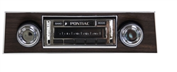 Image of 1967 - 1968 USA-630 Firebird Radio with AM/FM Stereo, USB, CD Control, Auxiliary Input, with Walnut Woodgrain Bezel