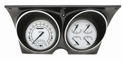 Image of 1967 - 1968 Dash Instrument Cluster Housing with Gauges (Classic White), Custom OE Style